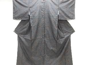 未使用品　華紋蜀江紋織り出し本場泥大島紬着物